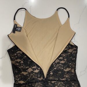 Aqua Sparkly Lace Bodycon Dress